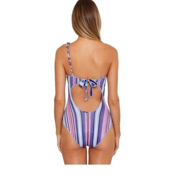 Becca by Rebecca Virtue South Coast Arabella Asymmetrical One-Piece Sz Small NEW - Picture 8 of 9